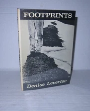 Denise Levertov / Footprints 1972 HB/DJ Poetry New Directions