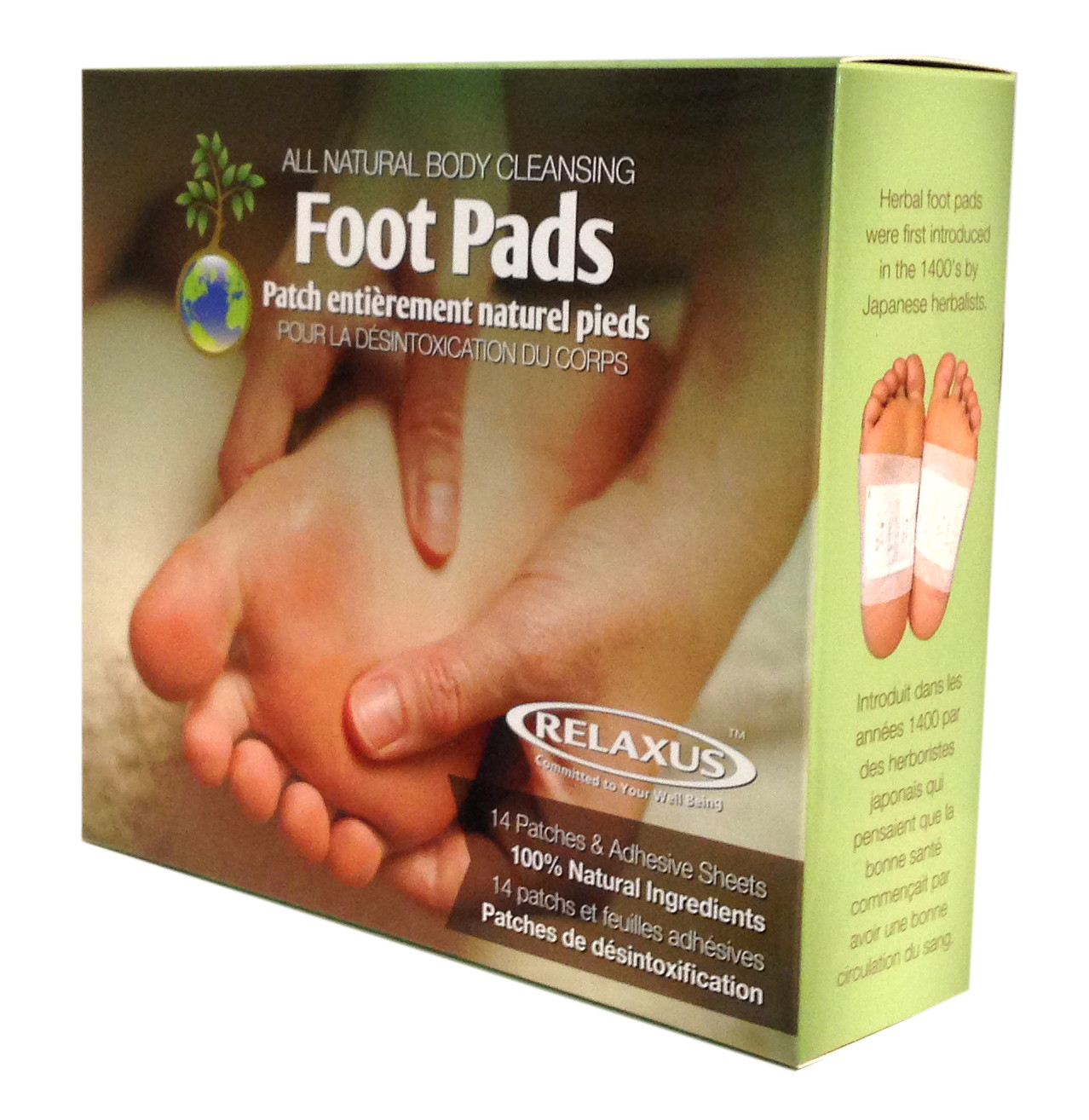 Relaxus Detox Body Cleansing Herbal Foot Pads CLEANSING FOOT PADS eBay