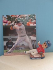 BRETT LAWRIE Toronto Blue Jays BOBBLEHEAD & SIGNED PHOTO