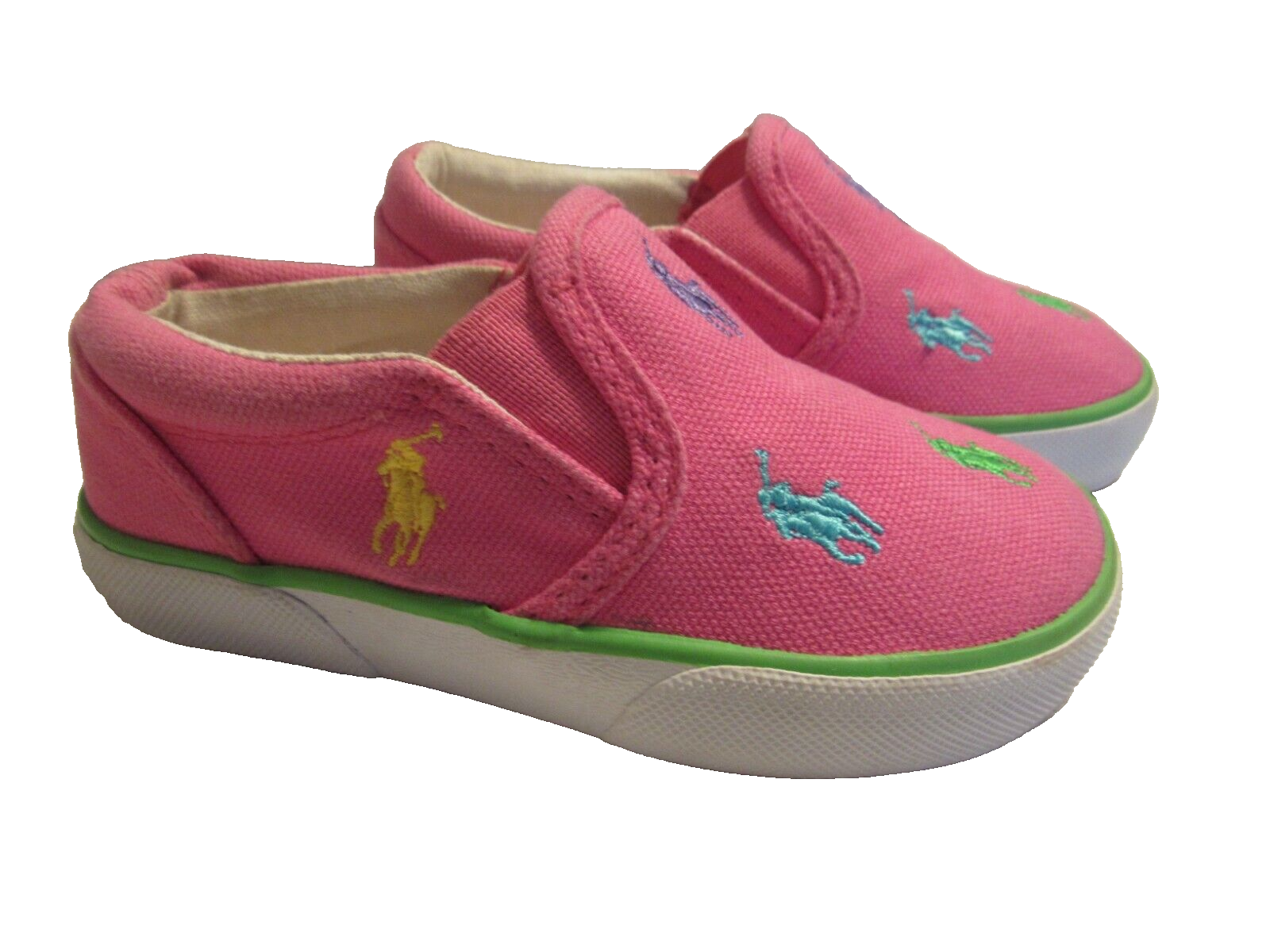 PONY Scarpe sneakers POLO RALPH LAUREN bambina Bal Harbor ripetizione fucsia TG 7 US