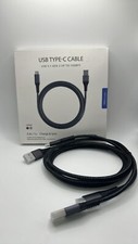 USB-C Cable Type-C USB 3.1 Gen 2 10Gbps 1m Grey Unbranded Data Sync Cable