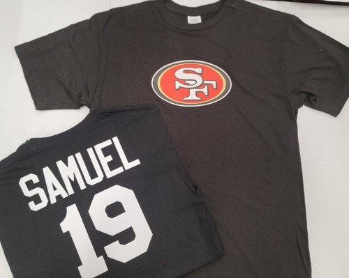 9805 BOYS YOUTH San Francisco 49ers DEEBO SAMUEL Football JERSEY Shirt BLACK New - Afbeelding 1 van 1