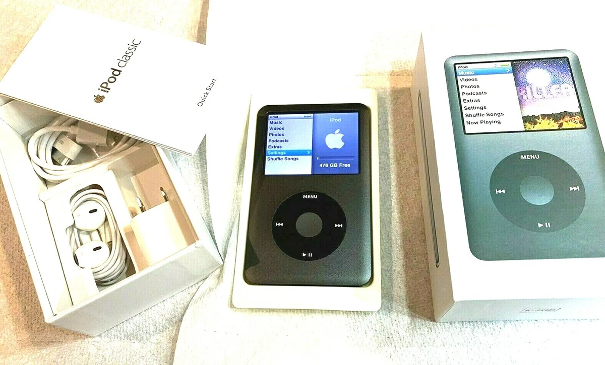 Apple iPod classic 7th Generation Gray Black 512GB MP3 Excellent Grade A