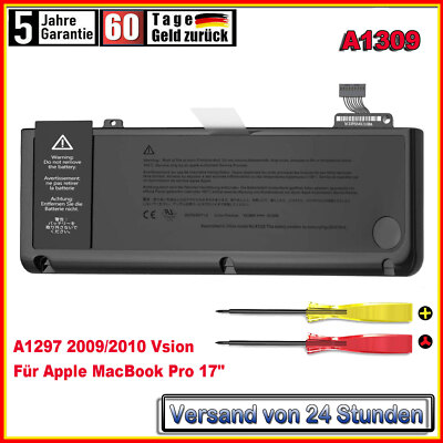 A1309 Akku Für Apple MacBook Pro 17'' A1297 Early/Mid 2009 2010 95Wh NEU