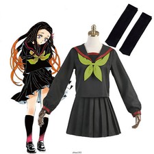Demon Slayer: Kimetsu no Yaiba Anime Cosplay Costume Outfit Uniform Sailor Suit