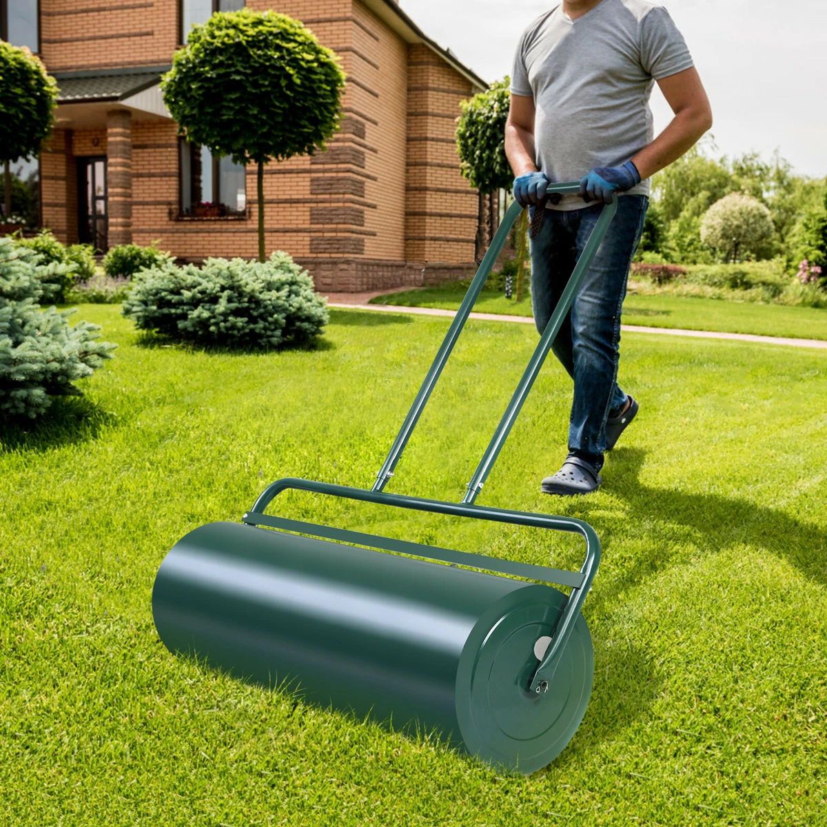 Garden grass roller deals