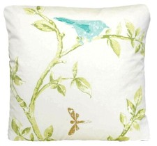 Set of 2 Cushion Covers Turquoise Green Bird Cage Walk Nina Campbell Fabric 16in