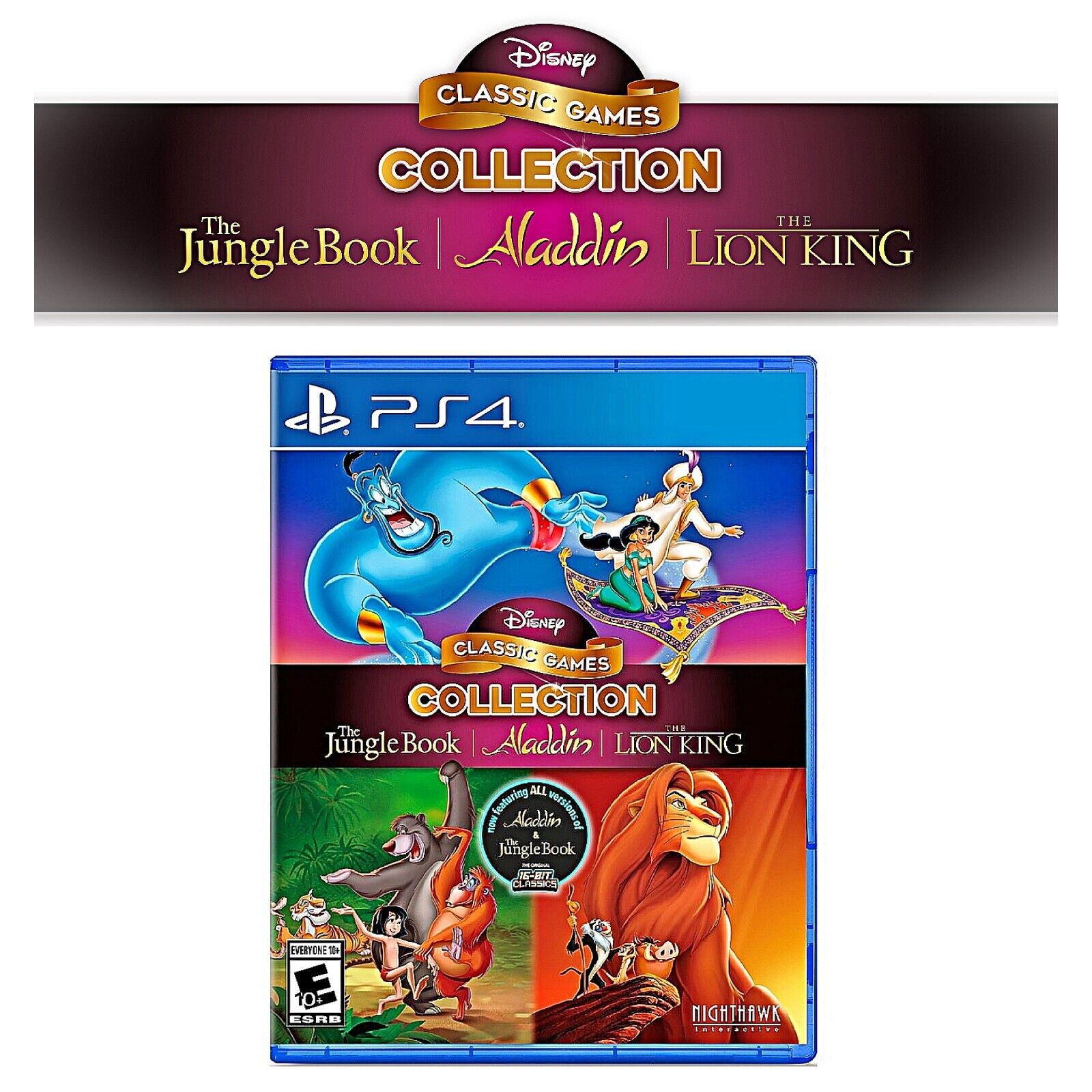 Jogo Disney Classic Games: Aladdin E O Rei Leão Disney - PlayStation 4