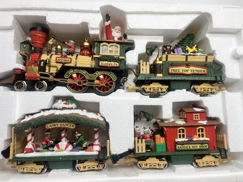 The Holiday Express Animated Train Set 380 Vintage Tested Works, Santa ...