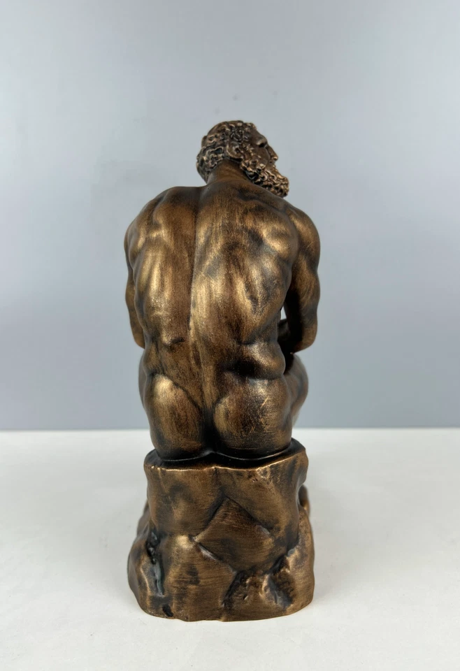 Escultura Boxer en reposo, 25 cm/9,8", estatua romana, estatua griega, decoración de estatua Foto 4 de 4