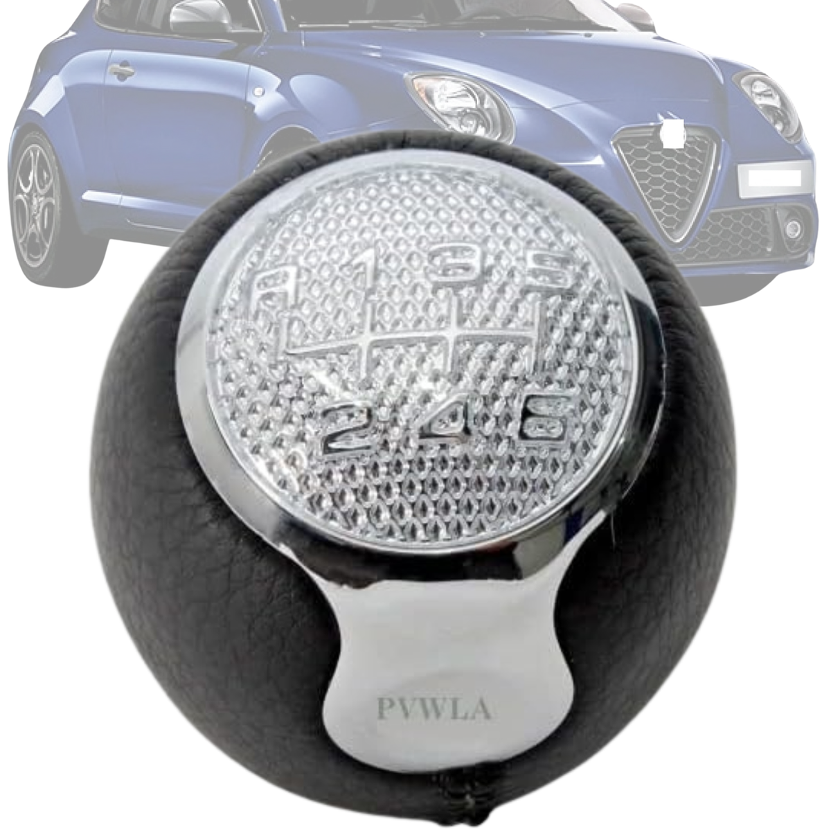 MKptopia Pomello Cambio In ABS A 5 Marce Con Soffietto In Pelle – Compatibile Con Seat Altea, Leon II E Toledo III