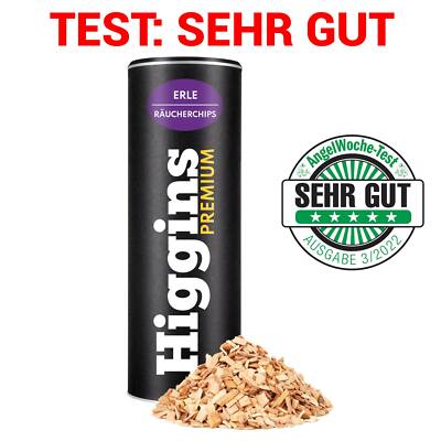 Higgins Räucherchips   Erle Premium Räucherchips BBQ Räuchern Grillen