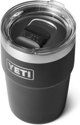 Fast Yeti YETI Rambler 16 oz Stackable Cup || Black || NWT & FAST SHIP | eBay