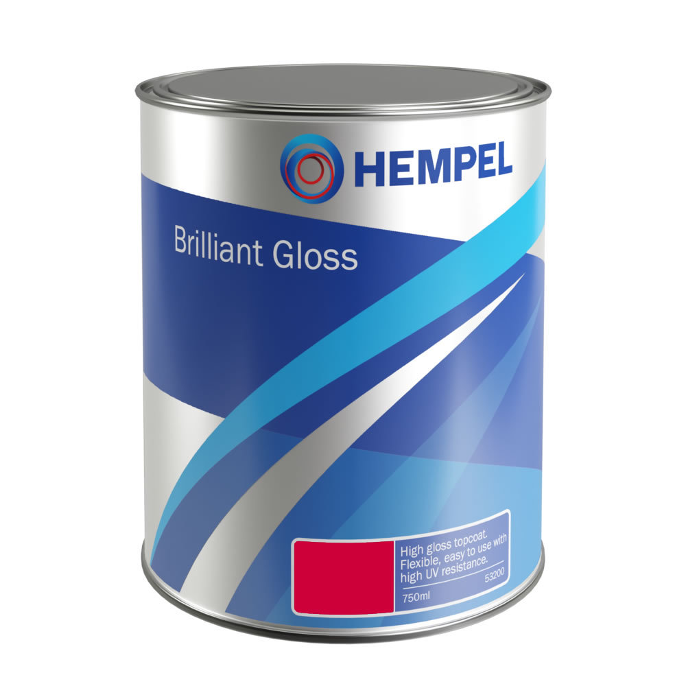 Hempel Brilliant Gloss Radiant Red 750ml (Boat / Marine / Yacht Paint)