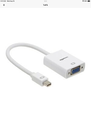 Amazon Basics Mini Displayport Adapter Male to HDMI Female Apple Compatible, New
