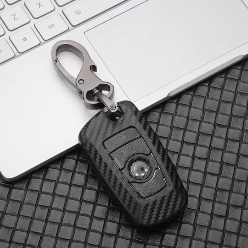 Carbon Fiber 4 Button Remote Key Fob Shell Case For BMW 1 3 5 7 Series 428i 420i - Изображение 4 из 4