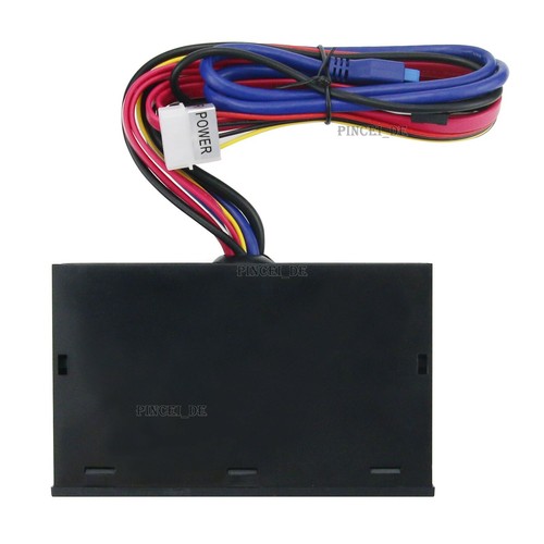 5.25" Pc Front Panel Dashboard Media Usb 3.0 Hub Audio Esata Sata Card Reader - Picture 3 of 9