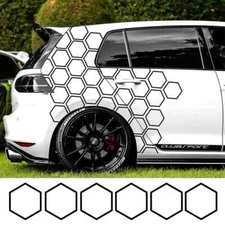 8PCS Honeycomb Car Stickers DIY Sport Auto Side Door Personalized Decoration