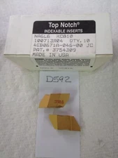 10 NEW KENNAMETAL NA 6L6 TOP NOTCH THREADING CARBIDE INSERTS GR KC810 USA (D592)