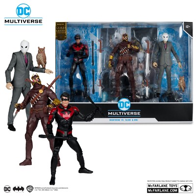 Nightwing vs Talon & Owl (Batman: The Court of Owls) 3-Pack Gold Label Figures