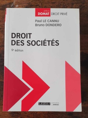 P. Le Cannu, B. Dondero, Gesellschaftsrecht, 9. Auflage, 2022