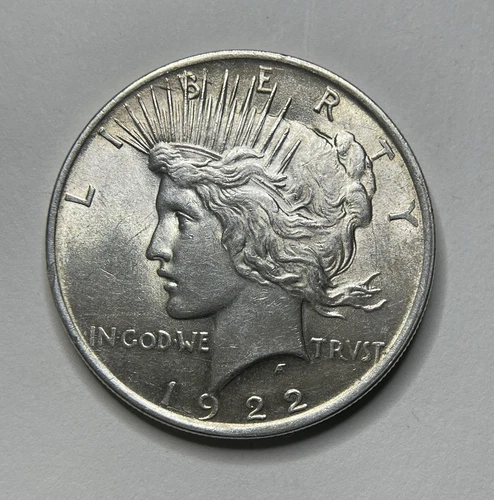 1922 Peace Dollar with AU details, uncertified VAM  and Toning - 82004