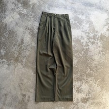 Vintage Liz Claiborne Lizsport Dress Pants Womens 10 Green Pleated Wide Leg