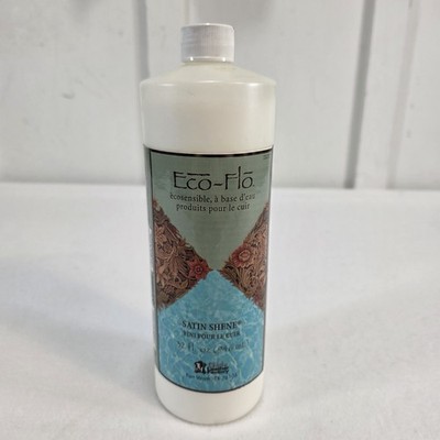 Eco-Flo Satin Shene Water Based Leather Finish Tandy Leather Factory 32 Oz 