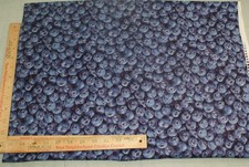 Blueberries Farmers Market RJR Fabric 53 x 42" Cotton Fabric Quilting Fast Ship