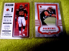 Myles Garrett 2017 Panini #125 RC & CONTENDERS #44 RC MINT Cleveland Browns