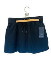 NWT 90 Degree by Reflex Drawstring Skort Front Side Pockets Black Woman’s Size L