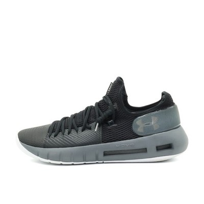 Under Armour Herren HOVR Schuh Schwarz Grau Mesh Low Top ämpfung Sneaker EU 47.5