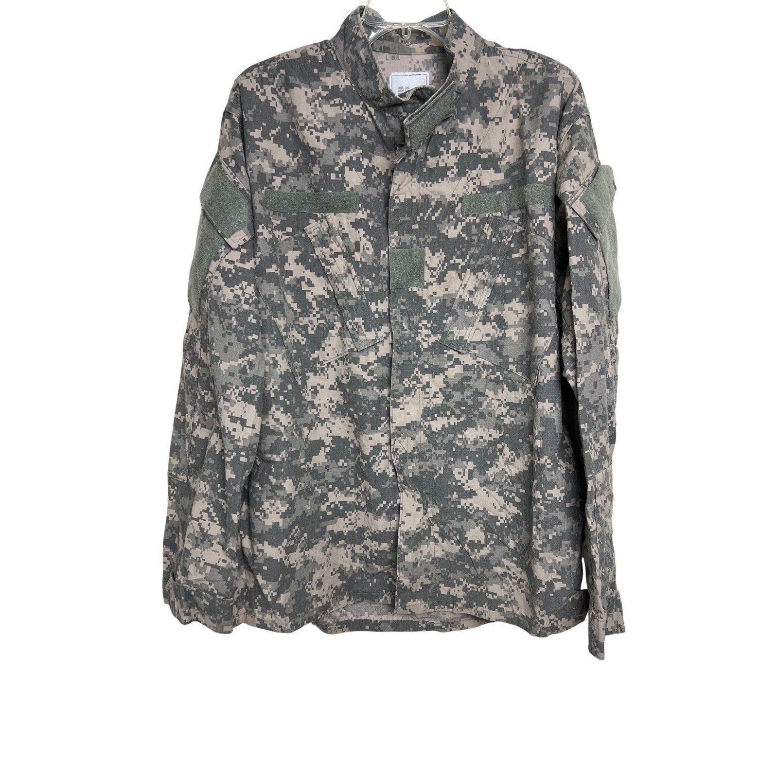 US Army ACU Digital Camo Combat Jacket Men's Size Lar… - Gem