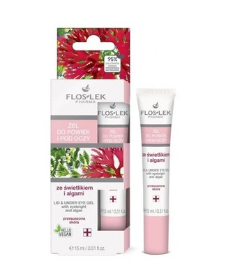 FLOSLEK Eyelid And Under Eye Gel With Eyebright And Algae 0,5 fl oz