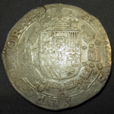 King Philip IV of Spain, 1623 Silver Patagon Dollar Spanish Netherlands Tournai