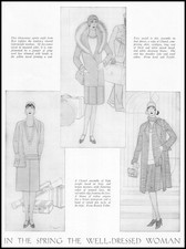 1929 Chanel Ensemble Dresses Bonwit Teller Lord & Taylor Flapper Girls Print Ad