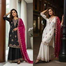 Beautiful Designer Star Georgette Women's Salwar Kameez Ready Wear Wedding Party