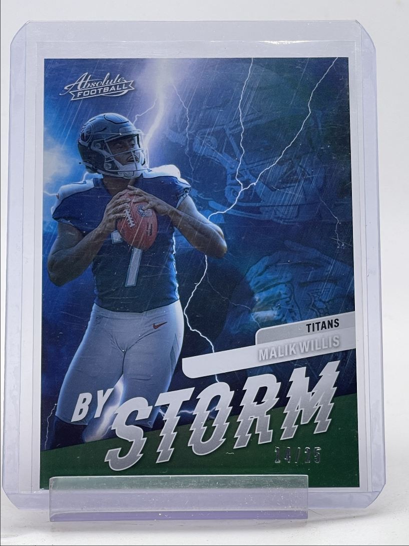 Malik Willis Panini Absolute By Storm #BST3 Green Spectrum