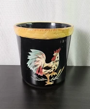 Kitchen Utensil Holder Rooster Hand Painted Boulevard Tabletops Unlimited EUC