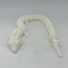 3D Articulated Dragon White Fidget Toys Home Office Decor 15  