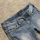 Silver Jeans CUT-OFFS Denim Shorts Womens 27 Low Rise Distressed Blue — photo 5