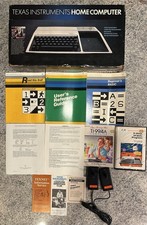 Texas Instruments TI-99/4A Home Computer Console Bundle Open Box With Joysticks