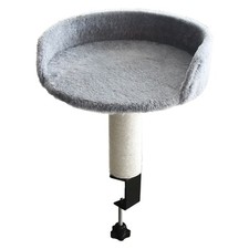 Cat Desk Bed Mounted Cat Hammock for Desk with Comfortable Removable Pet Bed