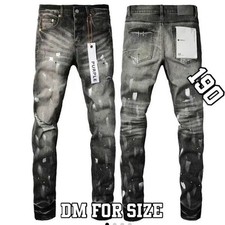 New 2025 purple Brand Men's Spash-INK Personality Fashion Jeans