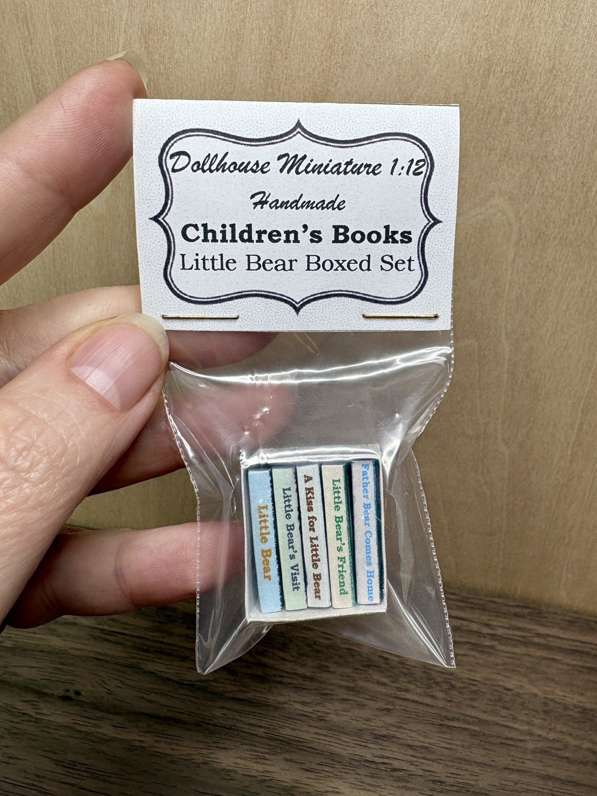 NEW Little Bear Classic 5 Book Boxed Set Dollhouse Miniature 1:12 Artisan 6 Pcs