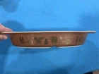 Vintage Pyrex Early American Divided Casserole 1 1/2 Qt Glass Baking Dish No Lid