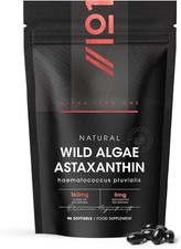 Wild-Algae Astaxanthin 160mg - Providing 8mg Astaxanthin Antioxidant - 90