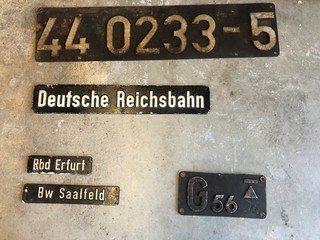 Dampflok Schild original Baureihe 44