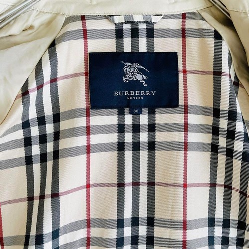 Gabardina BURBERRY LONDON Nova Check cinturón midi talla 38/US:S auténtica - Imagen 15 de 19