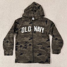 Old Navy Full Zip Hoodie Camo w/Pockets Kids Youth Size Medium 8 